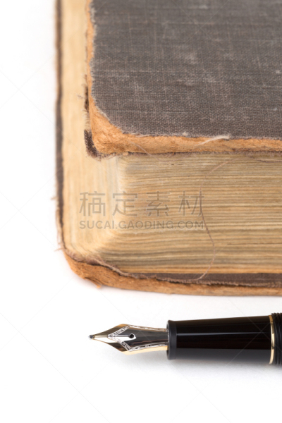 墨水笔,旧约书,诗,垂直画幅,文学,古老的,古典式,科学,书页,白色