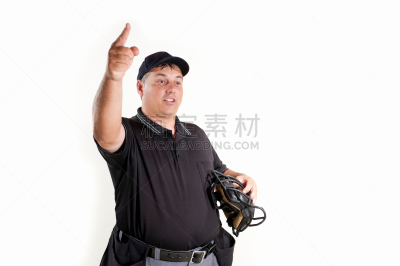 专门技术,制服,白色背景,棒球裁判,部分,运动,数,设备用品,棒球帽,手势语