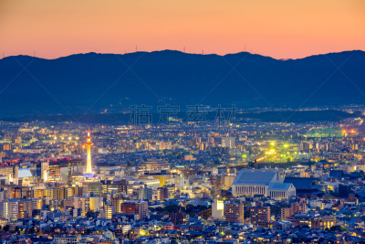 京都市,城市天际线,祗园,东山区,岚山,京都府,水平画幅,无人,户外,都市风景