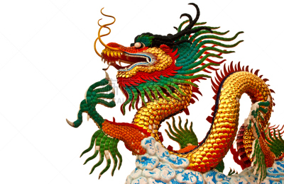 龙,雕像,多色的,刺刀,艺术,水平画幅,无人,符号,巨大的,泰国