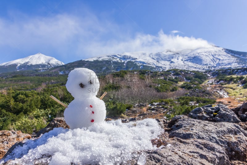 火山,山,组物体,天空,雪,旅行者,戏剧性的景观,高处,彩色图片,冬天