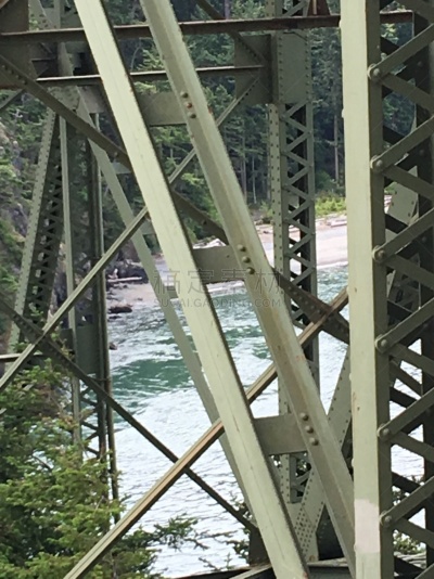迪塞普帕斯桥,特写,美国西北太平洋地区,华盛顿州,垂直画幅,图像,美国,钢铁,无人,建筑特色