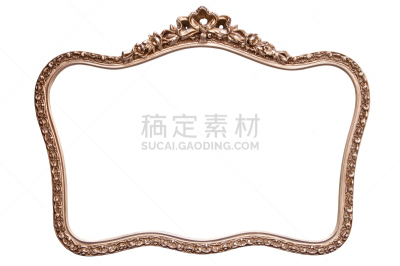 圆形,古董,白色背景,黄金,边框,巴洛克式的管弦乐,金叶,画廊,镀金的,椭圆形