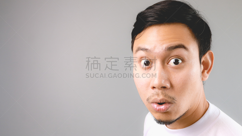 惊奇,非凡的,氦,美,留白,水平画幅,t恤,美人,仅男人