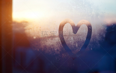 概念,积极行动,心型,窗户,深情的,冻结的,雾,玻璃,浪漫主义,舒服