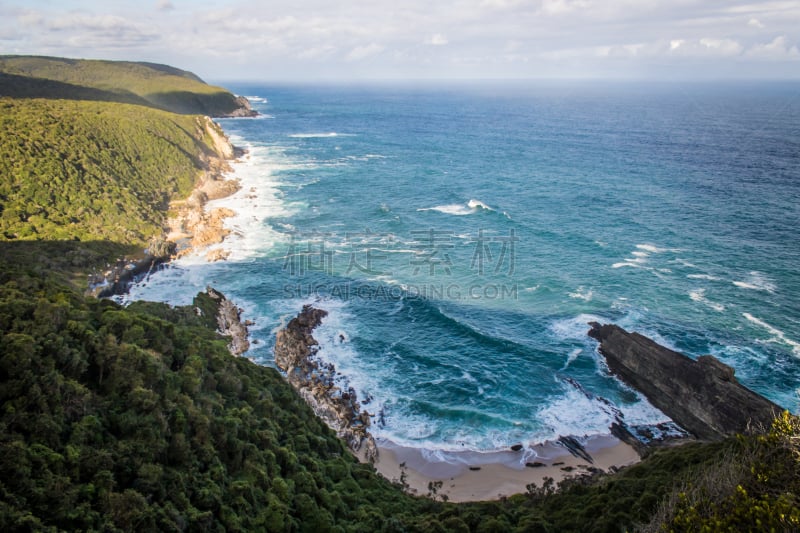 海洋,风景,水獭,小路,齐齐卡马国家公园,花园大道,海滩,水平画幅,开普省,无人