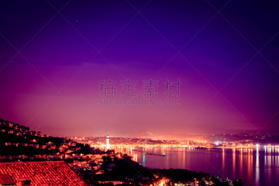 夜晚,威尼斯,水,天空,旅行者,夏天,灯塔楼,都市风景,工业,容器