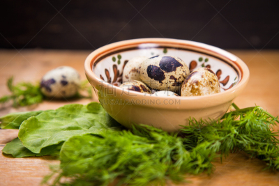 碗,鹌鹑,鸡蛋,褐色,水平画幅,无人,传统,阴影,熟食店,组物体