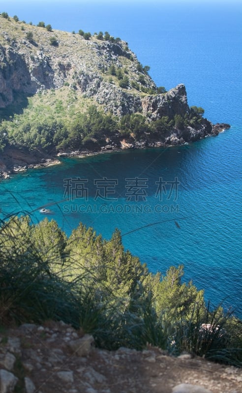 马略卡,海洋,风景,Sierra de Tramuntana,生物学过程,巴利阿里群岛,斗篷,被侵蚀的,极端地形,垂直画幅