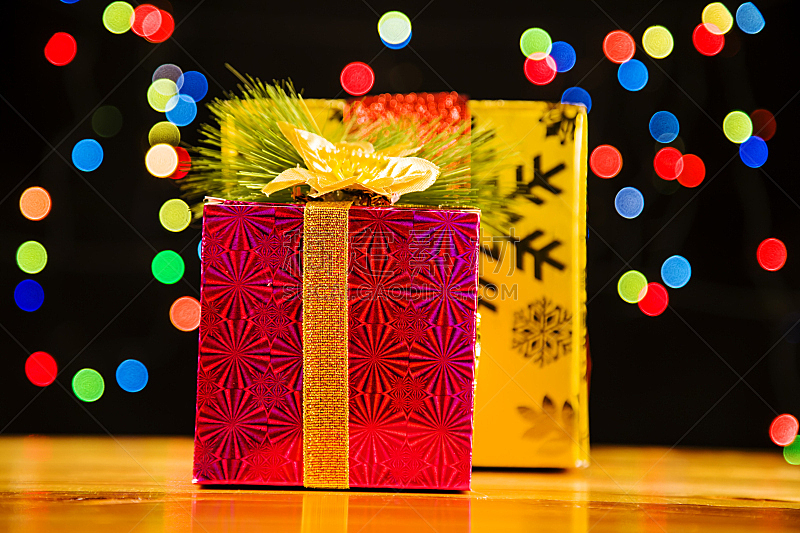 包装纸,水平画幅,无人,圣诞树,圣诞礼物,明亮,圣诞装饰物,新年,新年前夕