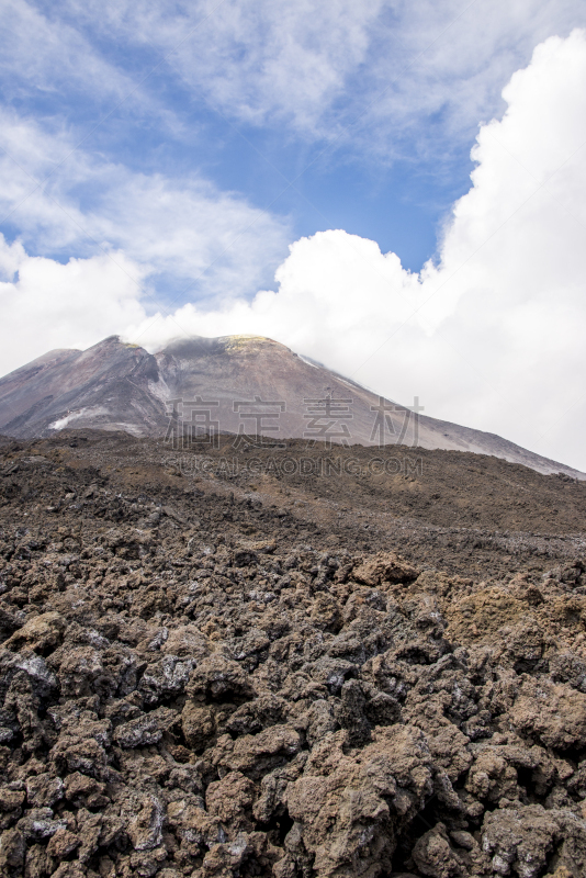 埃特纳火山,火山,西西里,意大利,垂直画幅,天空,公园,云,山,无人