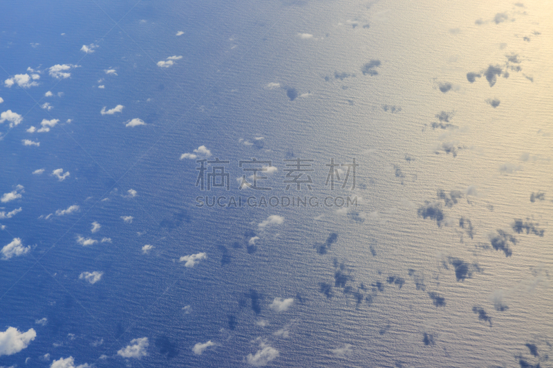 云,海洋,水,美,留白,水平画幅,高视角,无人,阴影,户外