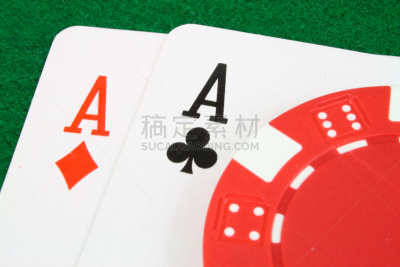 扑克牌a,一对,方片a,梅花a,扑克,机会游戏,休闲活动,水平画幅,进行中,风险