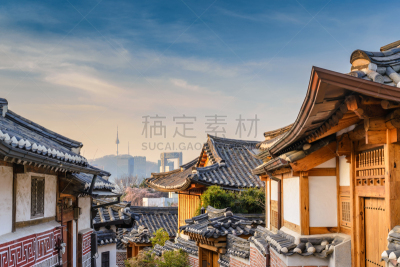 北村韩屋村,首尔,韩国,城市天际线,朝鲜半岛,传统,乡村,旅游目的地,著名景点,建筑
