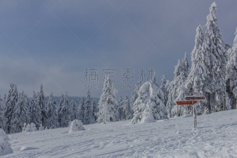 Auf dem Weg durch die schöne Winterlandschaft im Harz