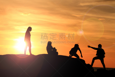 夜晚,人,运动,加那利群岛,动机,背包族,女人,旅游目的地,岛,海洋