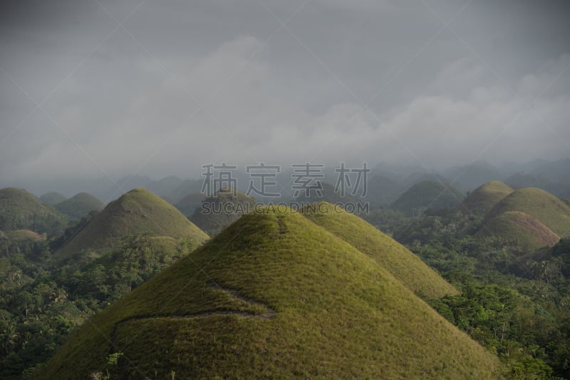 巧克力山,无人,旅游目的地,菲律宾,图像,水平画幅,度假,旅行,摄影,旅游