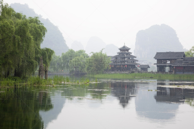 阳朔,漓江,丽江,桂林,喀斯特,草,自然美,春天,广西壮族自治区