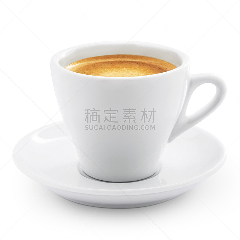浓咖啡,咖啡,褐色,咖啡馆,无人,白色背景,背景分离,饮料,方形画幅,白色