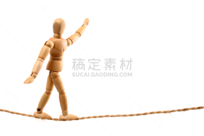 走绳运动,走钢丝,钢丝,水平画幅,马戏团,线绳,仅男人,仅成年人,运动