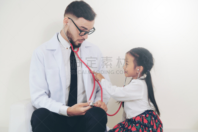健康保健,小的,儿童,幸福,大汗淋漓,办公室,概念,拜访