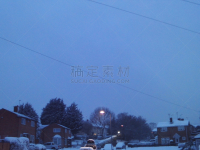 夜晚,十二月,2017年,扫雪车,寒冷,水平画幅,雪,无人,路,城市天际线