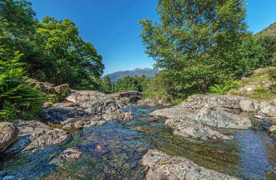 许尼斯桥,英格兰湖区,夏天,白昼,派格豪斯桥,凯立克,国家公园,水平画幅,地形,无人
