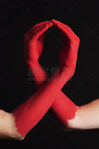 艾滋病,艾滋病警示丝带,健康保健,部分,药,仅男人,病毒,艾滋病病毒,社会意识符号,影棚拍摄