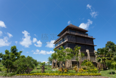高尔夫球运动,乌鲁寺,乡村俱乐部,乌鲁瓦度,天空,公园,度假胜地,水平画幅,巴厘岛,无人
