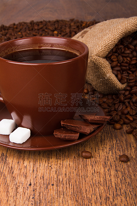咖啡杯,清新,咖啡豆,垂直画幅,烤咖啡豆,早餐,咖啡馆,木制,无人,浓咖啡