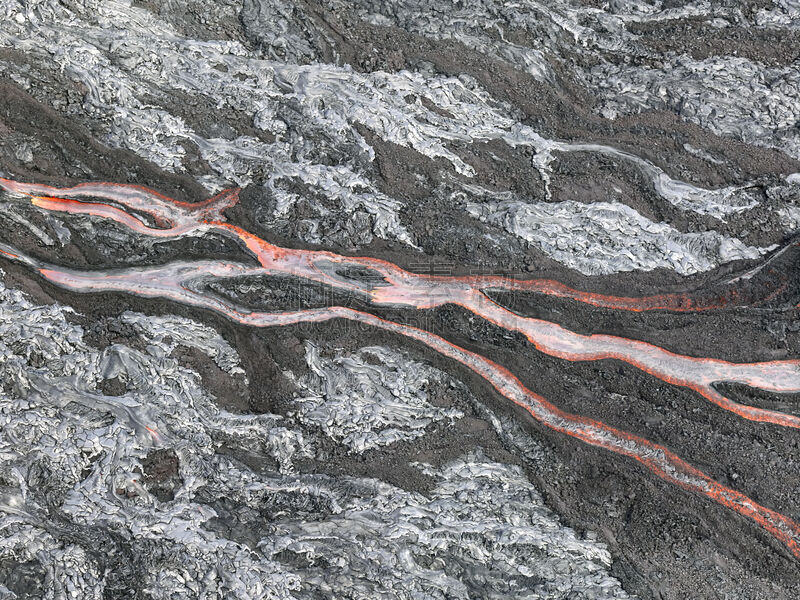 熔岩,夏威夷火山国家公园,地震,天空,夜晚,噪声,烟,热带气候,光,地平面