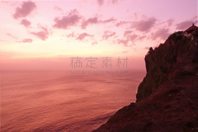 乌鲁瓦度,巴厘岛,寺庙,金色,钟面,环境,黄昏,天气,自然美,海岸线
