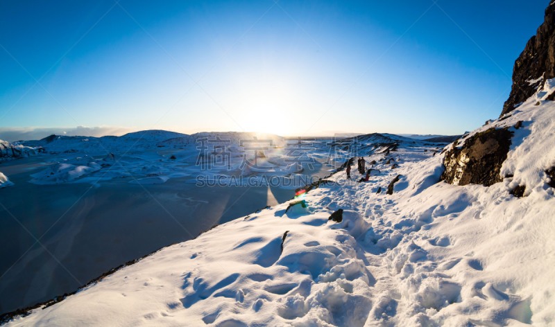 雪,冰岛国,冬天,冰河,风景,水,天空,美,气候,舌头