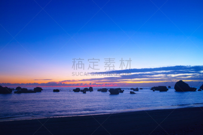 海滩,黎明,指甲花树,东,斗篷,宫古岛,水平画幅,无人,早晨,东亚