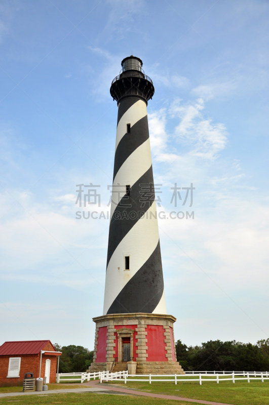 海特瑞斯灯塔,美国,垂直画幅,太空,建筑,无人,海港,蓝色,大西洋,灯塔楼