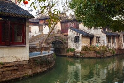 周庄,古城,风景,江苏省,水平画幅,无人,乡村,古老的,昆山,户外