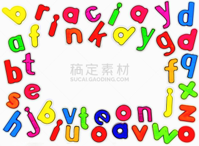磁铁,字母,磁铁数量,字母磁铁,留白,水平画幅,组物体,塑胶,知识,白色