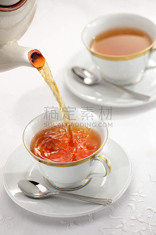 杯,茶,饮料,白色,有机食品,热,茶道,白色背景,绿茶,红茶