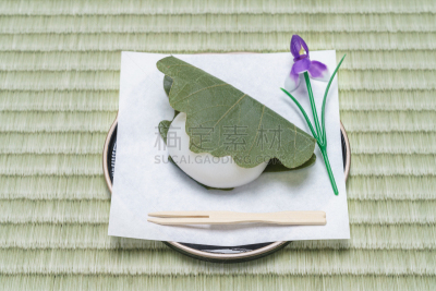 橡叶麻糬,年糕,日本人,传统,事件,日本点心,日本食品,食品,儿童节