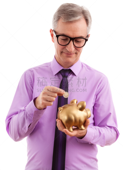 男商人,垂直画幅,小猪扑满,保险箱,男性,仅男人,仅成年人,信用卡,银行存款单,容器