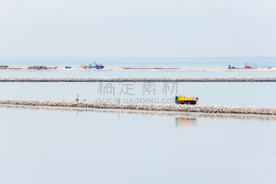 沙子,填海造地,岩石,海滩,天空,新的,水平画幅,农业机器,矿坑,陆用车