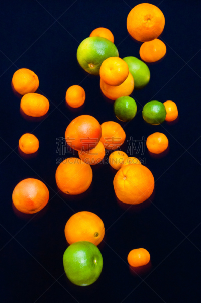 柚子,水果,橙子,酸橙,桔子,葡萄柚,垂直画幅,绿色,橙色,黄色