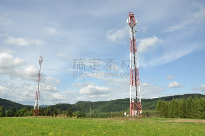 山,无线电通信塔,天空,水平画幅,云,电话机,无人,微波炉,卫星,工业