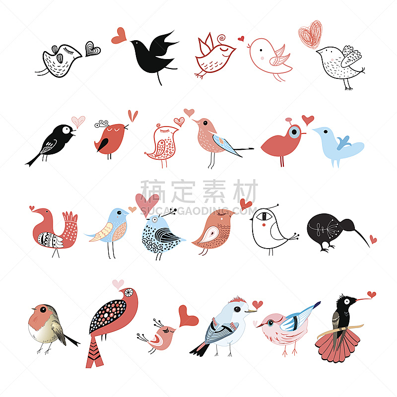 鸟类,色彩鲜艳,自然,形状,绘画插图,符号,抽象,创造力,计算机图标,矢量
