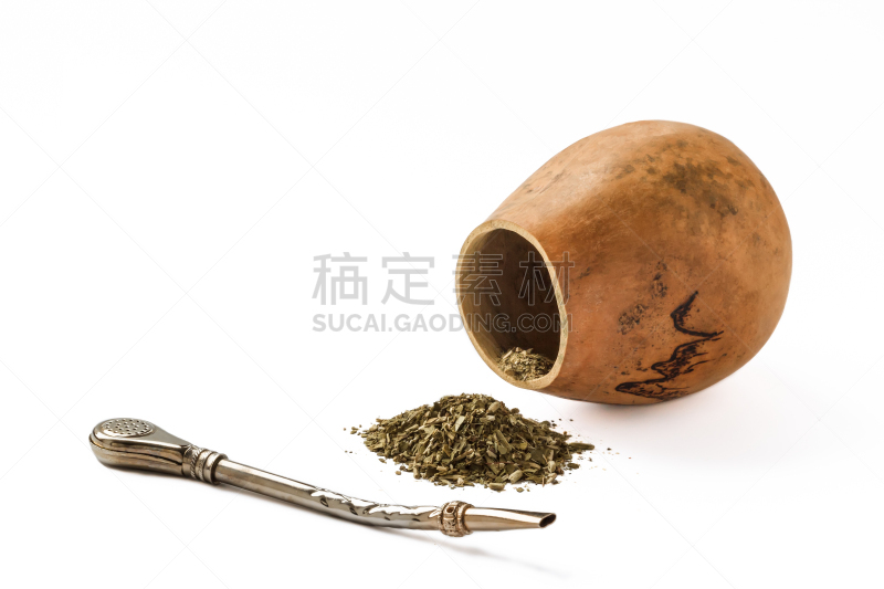 马黛茶,白色背景,葫芦,巴拉圭,布宜诺斯艾利斯,乌拉圭,茶叶,饮料,茶,热