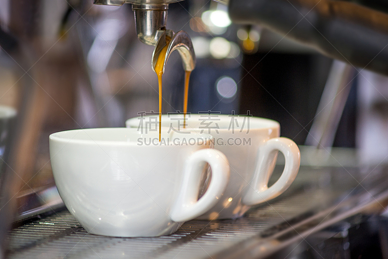 浓咖啡,烤咖啡豆,褐色,咖啡店,水平画幅,早晨,商店,饮料,特写,机器