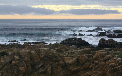 花岗岩,海景,沙岩,岩石,海岸线,活力,天空,美,卡麦尔,气候