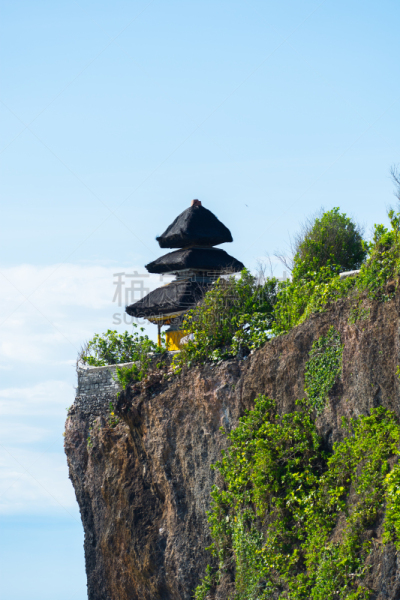 乌鲁瓦度,垂直画幅,水,天空,美,云,巴厘岛,无人,寺庙,夏天