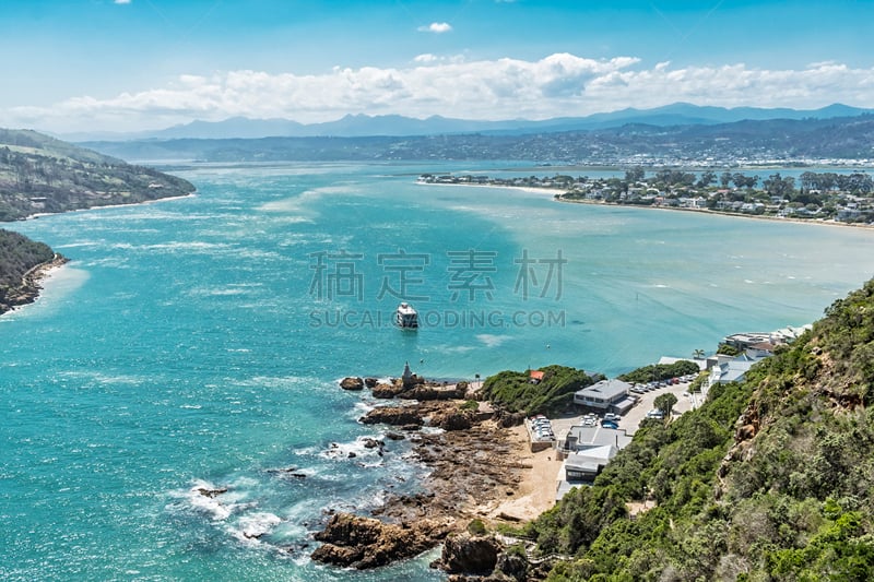 克尼斯纳,泻湖,水,天空,水平画幅,云,山,海港,旅行者,夏天