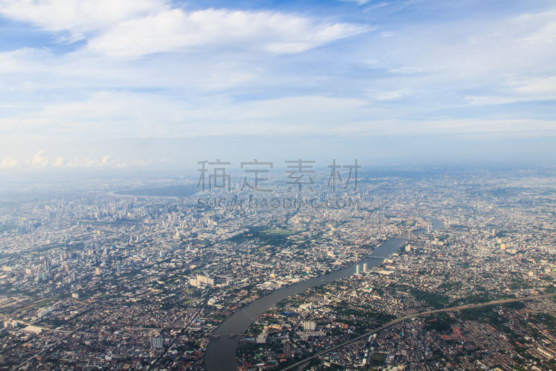 都市风景,曼谷,城市,水平画幅,无人,城市天际线,户外,发光,摄影